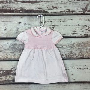 Babaluno baby girl pink smocked dress